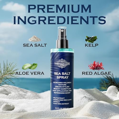 THEMANCODE Sea Salt Spray for Men, Texturizing Hair spray, 8.8 Oz