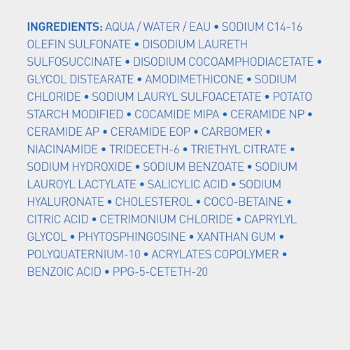CeraVe Gentle Hydrating Shampoo with Hyaluronic Acid for Hair & Scalp, 12oz