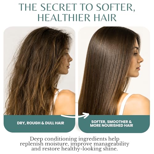 EDENIKA BOTANICALS Rosemary Hair Mask with 100% Rosemary Oil & Biotin, Anti-Hair Loss & Strengthening Treatment, Deep Conditioning & Hydration for Thicker-Looking Hair, Sulfate-Free, Men & Women