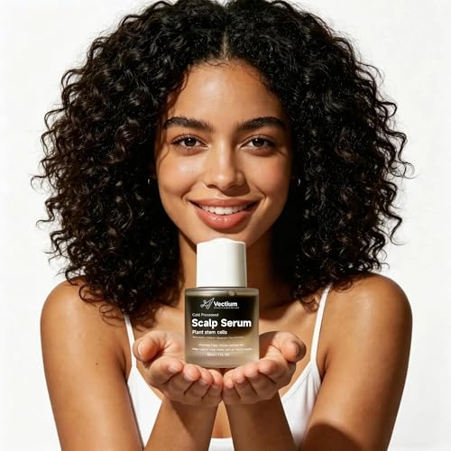 Scalp Serum with Apple Stem Cell, Caffeine, Biotin, Niacinamide & Polygonum Multiflorum | Light Scalp Treatment Infused with Ginseng, Rosemary, Saw Palmetto | Scalp Care for All Hair Types, 1 Fl Oz