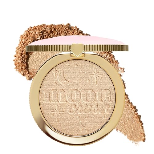 Too Faced Moon Crush Highlighter | Sheer, Powder, Glossy Glow, Highlighter Makeup 0.24 Ounce, Shooting Star