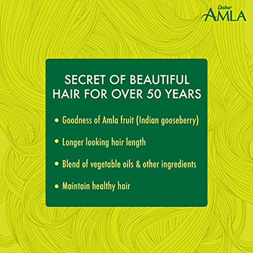 Dabur Amla Hair Oil with Pure Amla Botanical Extracts for Men & Women 500ml