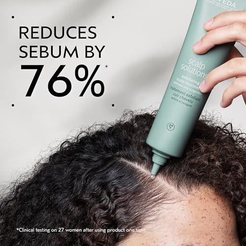 Aveda Scalp Solutions Exfoliating Scalp Treatment | Removes Sebum, Build-Up & Pollution for All Scalp Types | WintergreenDerived Salicylic Acid | Cooling Sensation | 96% Naturally Derived*, 0.85 Fl Oz