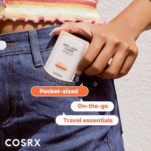 COSRX Airy-Light Clear Sunscreen Stick with Vitamin E&C, SPF 50, 0.67 oz