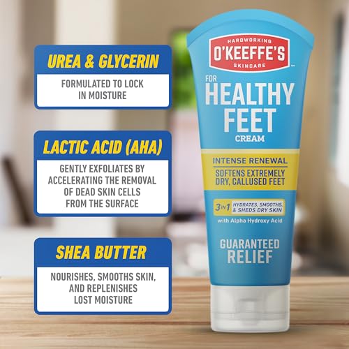 O'Keeffe's Healthy Feet Intense Renewal Cream, 3 oz Tube, 1-Pack