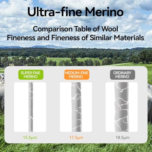 100% Pure 15.5 Micron Merino Wool T-Shirt for Men - 180g Ultra-Rare Luxury, Lightweight, Moisture Wicking Athletic Short GreenM