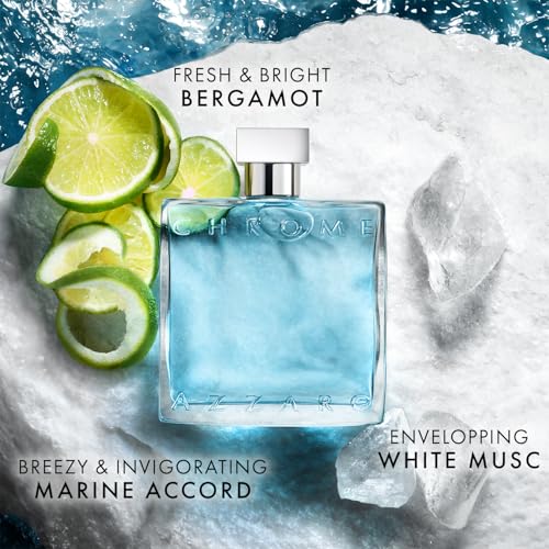 Azzaro Chrome Eau de Toilette Fresh Aquatic Men's Cologne