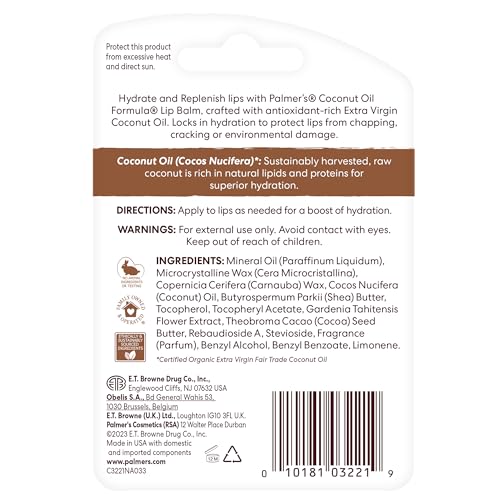 Palmer's Coconut Oil Formula Lip Balm Duo with Vitamin E (Pack of 2)