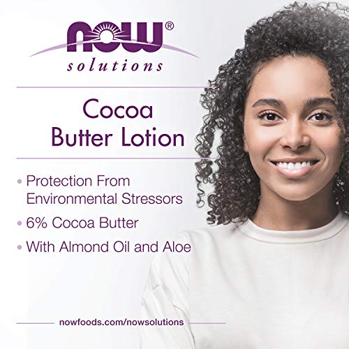 NOW Solutions, Cocoa Butter Lotion, Dry and Flaky Skin, 8 fl. oz