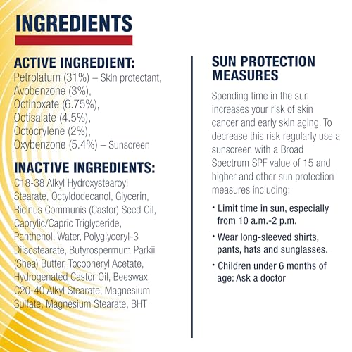 Aquaphor Lip Protectant and Sunscreen Ointment, SPF 30, 0.35 FL OZ