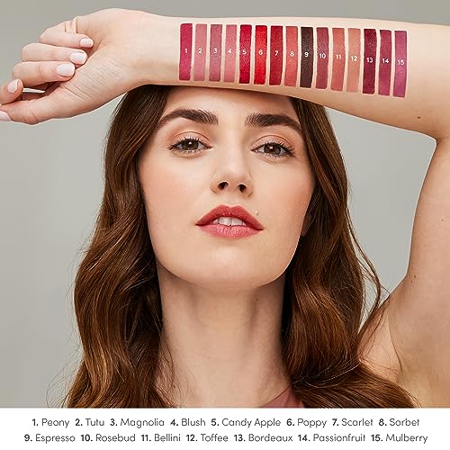 jane iredale ColorLuxe Hydrating Cream Lipstick, Creamy, Highly Pigmented Lip Color Delivers Weightless Moisture and Bold Payoff, Satin Finish, Vegan