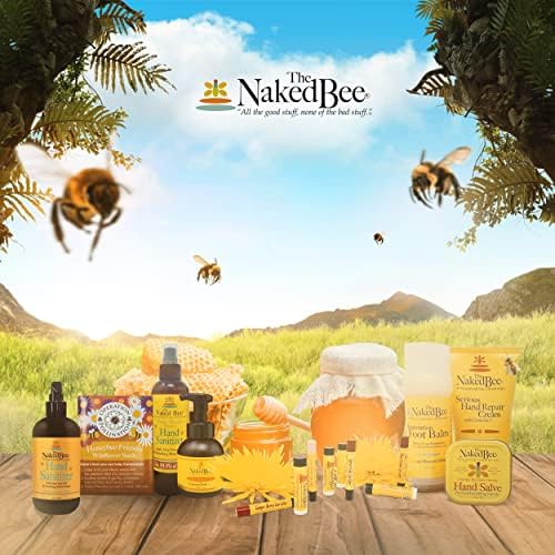 The Naked Bee Foot Balm for Restoration Heel (2 oz) Orange Blossom Honey Foot Balm - Intensive Repair & Cracked Heel Treatment - Deeply Moisturizing & Nourishing for Dry, Tired Feet
