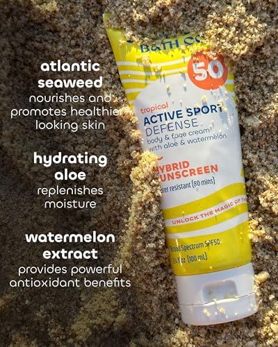Seaweed Bath Co. Active Sport Defense Cream SPF 50, 3.4 Ounce