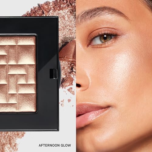 Bobbi Brown Highlighting Powder | Pearl-Infused Highlighter Makeup for Luminous Cheeks and Eyes with Gel-Powder Hybrid Technology | Natural Glow Radiance Booster, Afternoon Glow, 0.28 Ounce