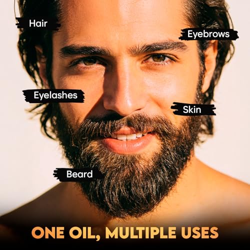 Jamaican Black Castor Oil, Pure & Cold-Pressed Hair Growth Oil for Scalp, Brows, Lashes, Beard Nourishment & Follicle Health, Skin Moisture & Conditioning (60ml / 2fl oz)