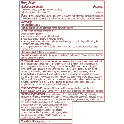 Coppertone Glow Shimmering Sunscreen Spray SPF 50, 5 OZ