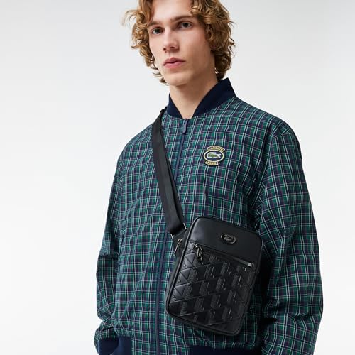 Lacoste Men's Vertical Camera Bag, Black, One