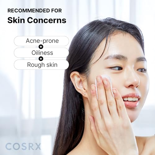 COSRX BHA Toner Pads, 70 Sheets, Exfoliating Pads for Dead Skin & Blackheads, Minimize Pores, Prevent Breakouts, Improve Skin Texture, Korean Skin Care