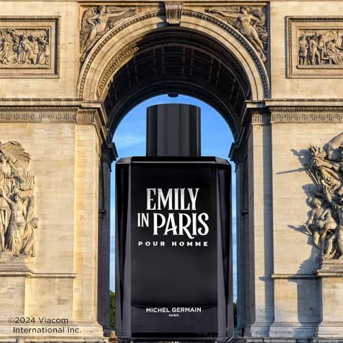 Michel Germain Emily in Paris Pour Homme Eau de Toilette Spray Cologne, Fougere Aromatic Scent, Top Notes of Sophisticated Cardamom for Him, 1 Fl Oz