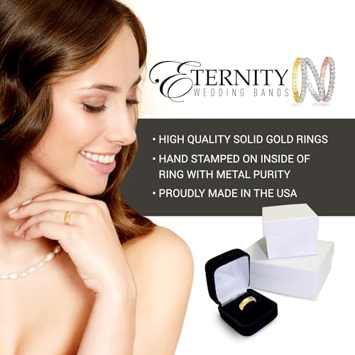 EWB Signature Jewelry Classic 6mm Solid Gold Wedding Band in 14K Yellow Gold, Comfort Fit, Finger Size 5