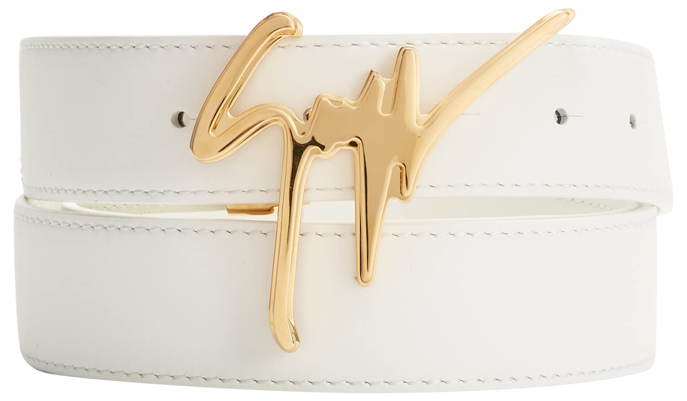 Giuseppe Zanotti, Leather Belt, One Size, White
