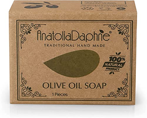 Olive Oil Soap Bar - Handmade 100% Pure Natural & Vegan - 5.3 oz Each Bar (9 Bars)