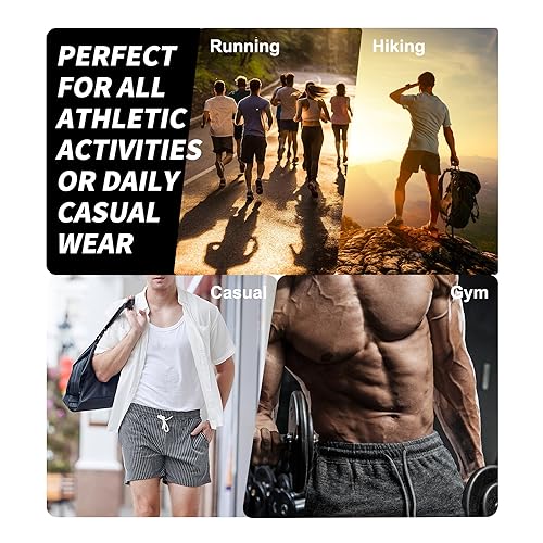 FIROTTII Men's Athletic Sweat Shorts 5 Inch Inseam with Pockets Cotton Terry Casual Gym Workout Shorts Black