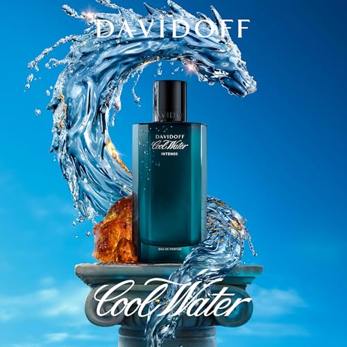 Davidoff Cool Water Eau de Parfum Intense – Ambery Men's Cologne – With Notes of Green Mandarin, Coconut Water & Amber – Long Lasting Fragrance