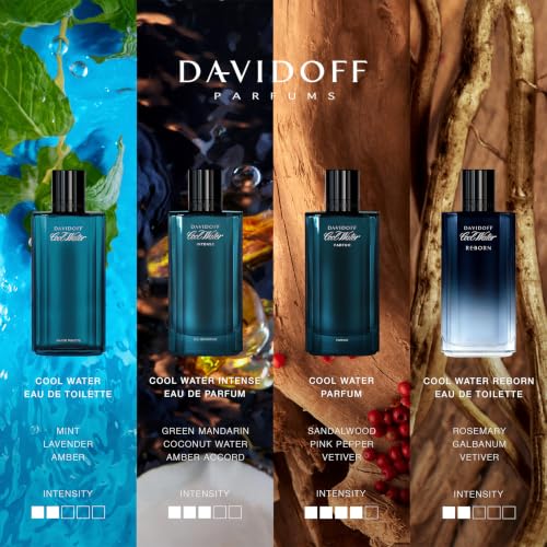 Davidoff Cool Water Eau de Toilette – Aromatic Men's Cologne – With Notes of Coriander, Mint, Lavender & Amber – Long Lasting Fragrance