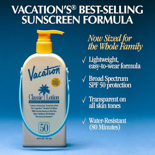 Vacation Classic SPF 50 Sunscreen Lotion, 20 Fluid Ounces