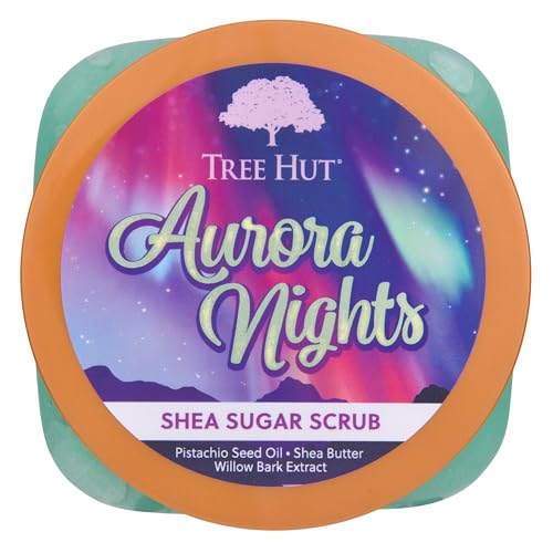 Tree Hut Aurora Nights Body Scrub, Exfoliating Sugar Scrub, Vegan, 18 Oz