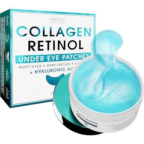 Under Eye Patches For Puffy Eyes And Dark Circles - Retinol Collagen Under Eye Masks - Reduce Wrinkles & Bags - Skin Treatment Pads - Anti Aging Moisturizer Mask For Women Gift - 60 Gel Pads