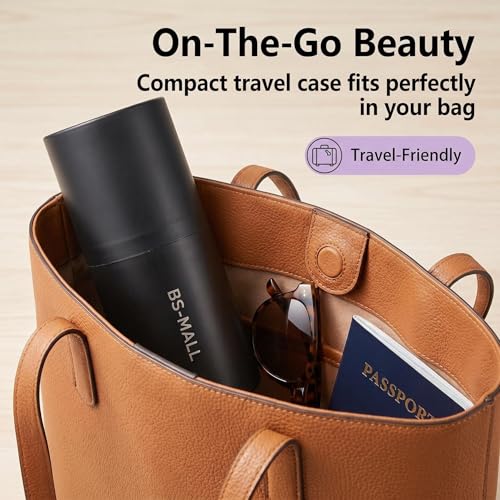 BS-MALL Makeup Brushes Premium Synthetic Foundation Powder Concealers Eye Shadows 14 Pcs Purple for Makeup Beginner or Professional with Travel Case