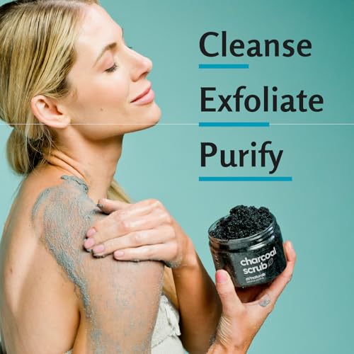 Exfoliating Charcoal Scrub for Body with Collagen & Stem Cells, 12 oz by M3
