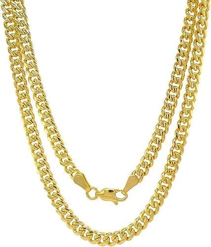 SHOP WGS 2.5 MM 10K Solid Gold Cuban Link Chain for Men & Women
