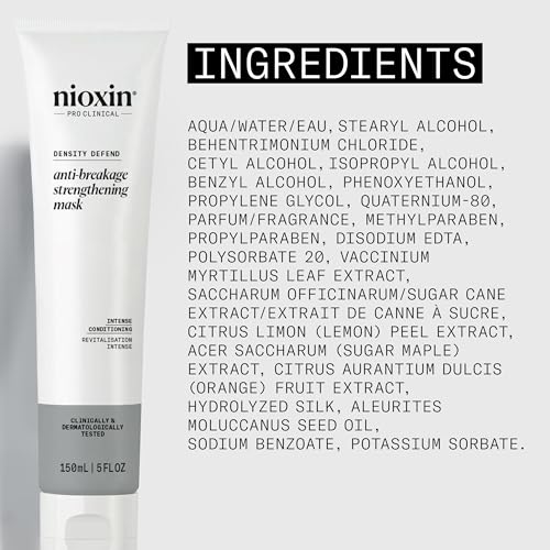 Nioxin Density Defend Anti-Breakage Strengthening Mask | Intense Conditioning | Protects Against Hair Breakage | 5.07 Fl Oz