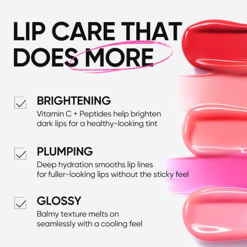 SKINTIFIC Brightening Lip Serum, Hydrating & Plumping (00 Clear)