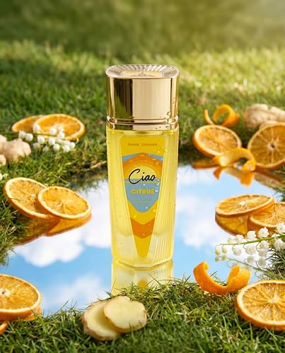 Paris Corner Ciao Citrus Eau De Parfum 100ml for Men – Fresh Citrus Fragrance with Grapefruit, Bergamot, Orange Blossom, Musk & Sandalwood