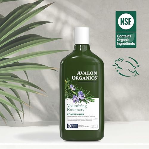Avalon Organics Rosemary Conditioner - Volumizing Haircare to Reinforce Full, Healthy Looking Volume, 11 Oz