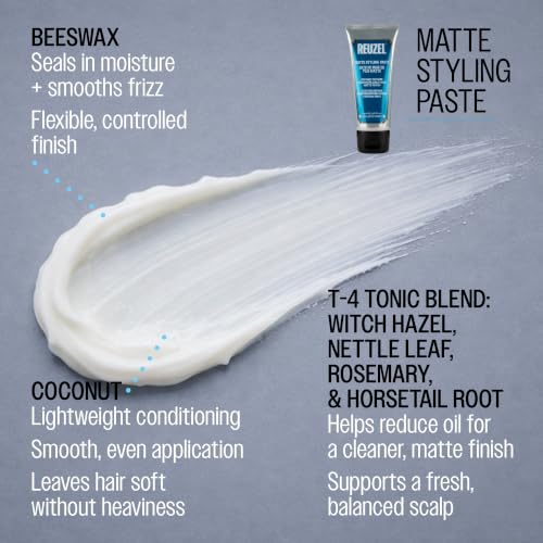 REUZEL Matte Styling Paste Medium Hold 3.38 oz