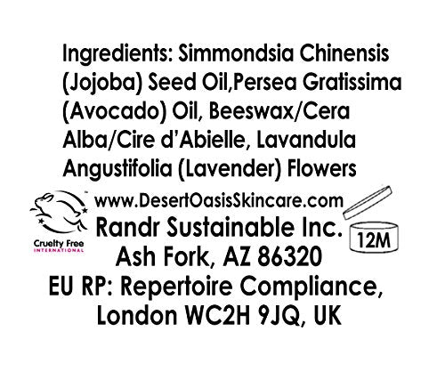 USDA Organic Lavender Jojoba Oil Hand Salve for Rich Conditioning (2 oz)