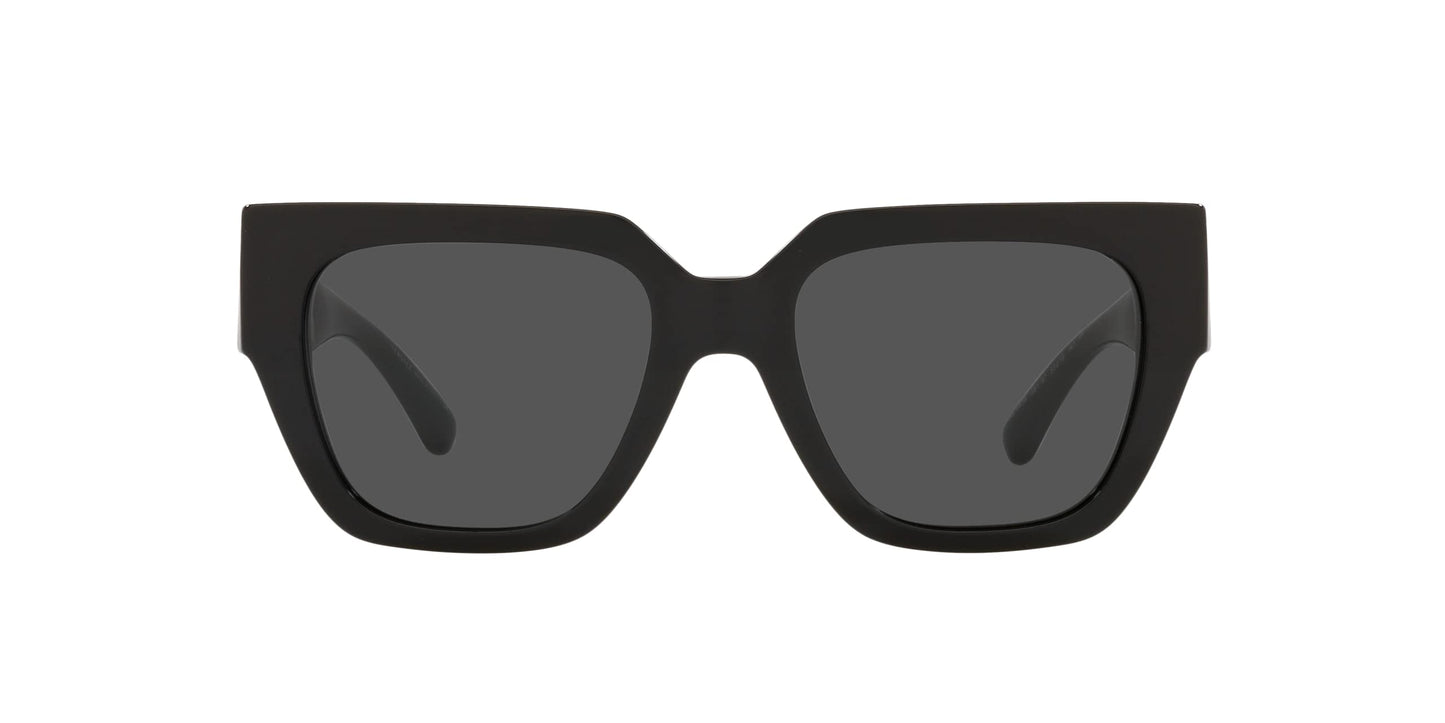 Versace Woman Sunglasses Black Frame, Dark Grey Lenses, 53MM