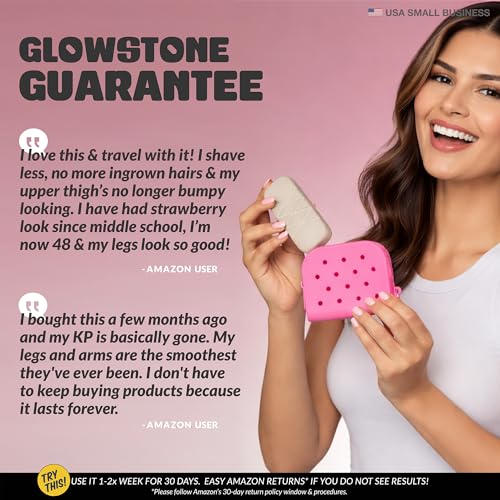 GET EVEN LEG SCRUB: Exfoliating Stone for Body & Leg Exfoliator for Strawberry Legs, Ingrown Hair, KP Bump - Stone Body Scrubber for Dry Skin & Feet, Dead Skin Remover for Body