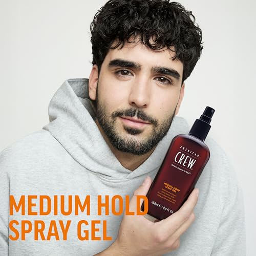 American Crew Men's Spray Gel, Medium Hold & Natural Finish, 8.4 fl oz