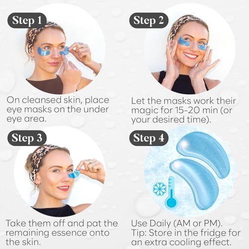 BLOOMORA Variety Under Eye Patches (30 Pairs) - Dark Circles & Puffy Eyes Care - Eye Care Mask for Refreshment - 5 Varieties