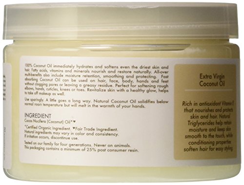 Shea Moisture 100% Extra Virgin Coconut Oil Head-to-Toe Nourishing Hydration for Unisex, 10.5 Ounce