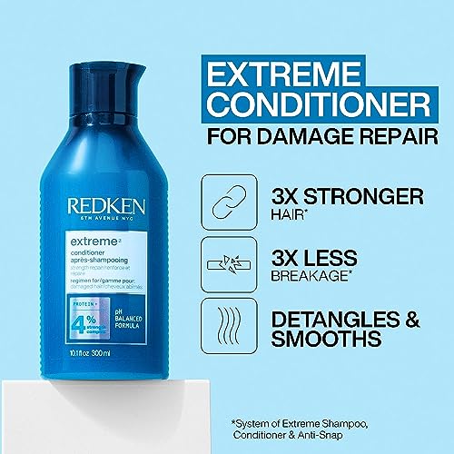 Redken Extreme Conditioner – For Weak, Brittle Hair, 10.1 Fl Oz