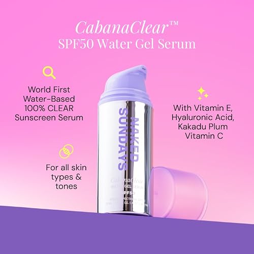 Naked Sundays CabanaClear SPF 50 Face Sunscreen Serum, 30ml