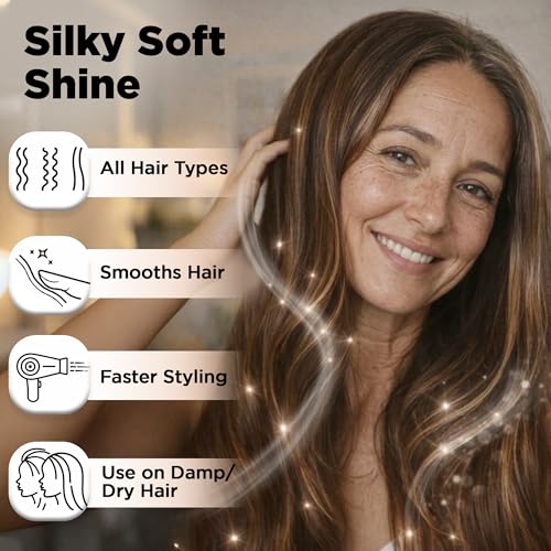 HerStyler Argan Oil Hair Serum - for Frizz, Straightening, Styling & Shine