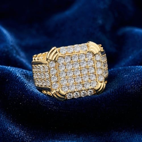 P3 POMPEII3 Pompeii 2 1/4Ct Diamond Mens Ring in 10k Yellow Gold - Size 9